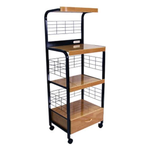 Ore International Microwave Cart, Steel, 4 Shelves, 25.5" L, 17" W, 59.5" H G571B - main